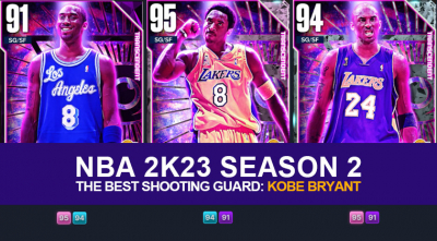 NBA 2K23 Season 2 The best shooting guard: Kobe Bryant 